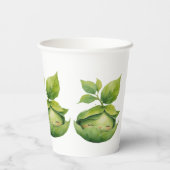 Illustrierte Kinderdusche für Grüne Anwendung Pappbecher (Rückseite)