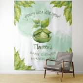 Illustrierte Kinderdusche für Grüne Anwendung Wandteppich (Beispiel)