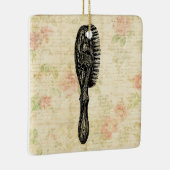 Illustrierte klassische Damen Haarspülung Blumenst Keramikornament (Rechts)