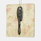 Illustrierte klassische Damen Haarspülung Blumenst Keramikornament (Links)