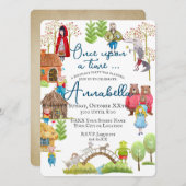 Illustrierte Klassische Folk & Märchen für Kinder Einladung (Vorne/Hinten)