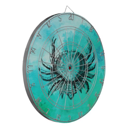 Illustrierte Krabbe (Strandtier) (Ocean Life) Wass Dartscheibe (Vorderseite Links)