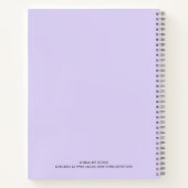 Illustrierte Küche Utensils Personalisiert Rezept Notizblock (Rückseite)