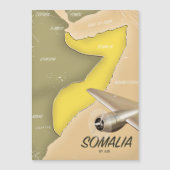 illustrierte Landkarte Somalias Magnetkarte (Vorderseite)