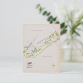 Illustrierte Landkarte von Bermuda (Stehend Vorderseite)