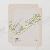 Illustrierte Landkarte von Bermuda (Vorne/Hinten)