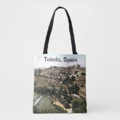 Illustrierte Landschaft Toledo, Spanien Tasche (Vorderseite)