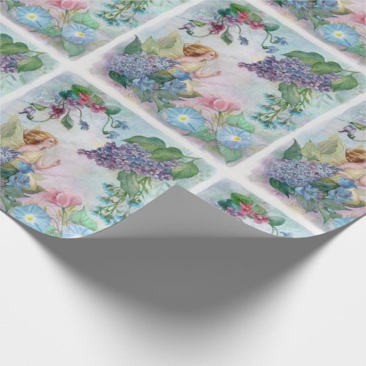 Illustrierte Lilac-Fee Geschenkpapier (Ecke)