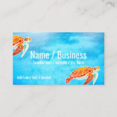 Illustrierte Meeresschildkröten - Visitenkarten Visitenkarte (Vorderseite)