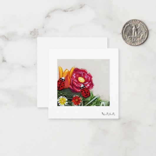 Illustrierte Mitteilungskarten (Vorderseite/Rückseite Beispiel)