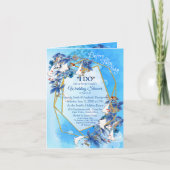 Illustrierte Moon-Blume-Dusche Einladung (Vorderseite)