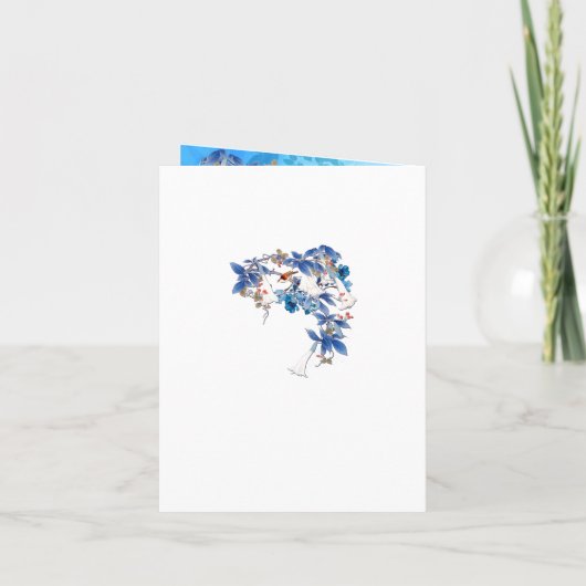 Illustrierte Moon-Blume-Dusche Einladung (Rückseite)