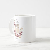 Illustrierte Mutter der Braut | Monogramm Kaffeetasse (Vorderseite Links)
