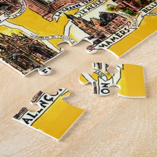 Illustrierte Normandie Frankreich Jigsaw Puzzle (Seite)