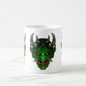Illustrierte Oni-Dämonen Kaffeetasse (Mittel)