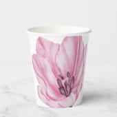 Illustrierte Orientalische Lilie Pappbecher (Rückseite)