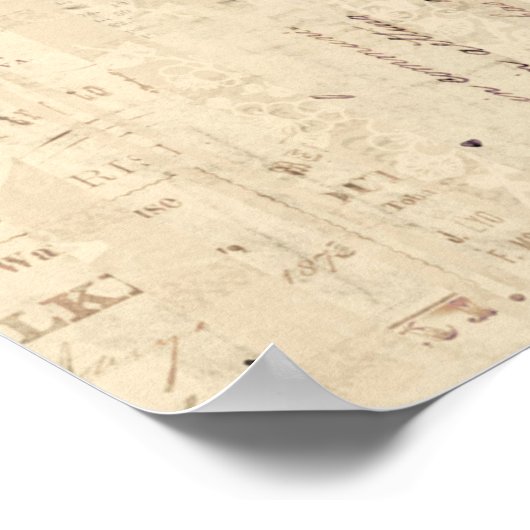 Illustrierte Owl Art Poster (Ecke)