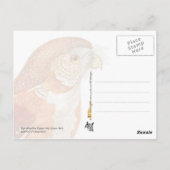 Illustrierte Owls Postkarte (Rückseite)