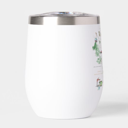 Illustrierte Palm Springs Map | Bachelorette (Vorderseite)