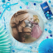 Illustrierte Papiertüte - Piano Girl Pappteller (Party)