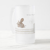 Illustrierte Periodische Elementübersicht Mattglas Bierglas (Vorderseite Links)