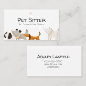 Illustrierte Pet-Visitenkarte Visitenkarte (Vorne/Hinten)