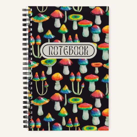 Illustrierte Pilze im Cockpitkern Cool Fungi Notizblock (Vorderseite)