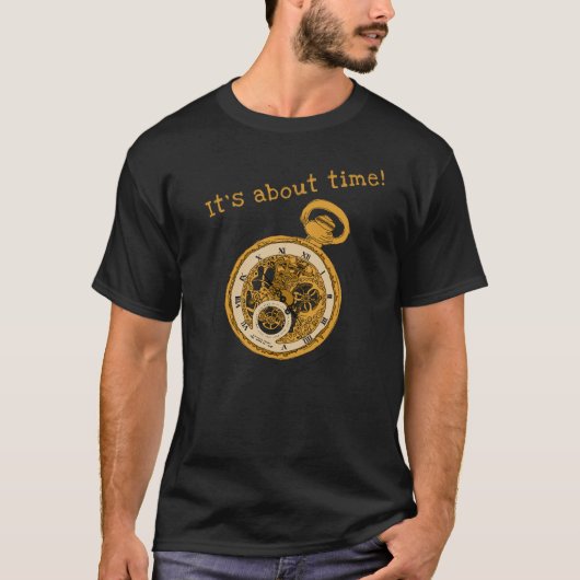 Illustrierte Pocket Watch, Wortspiel T-Shirt (Vorderseite)