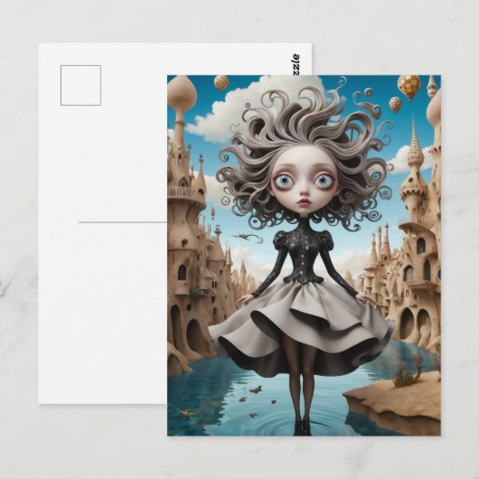 Illustrierte Postkarte (Vorne/Hinten)