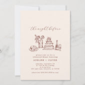 Illustrierte Probe - Abendessen Einladungen (Vorderseite)