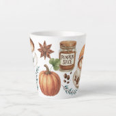 Illustrierte Pumpkin-Gewürze-Tasse Milchtasse (Vorderseite)