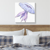 Illustrierte Quallen Leinwanddruck (Insitu (Schlafzimmer))