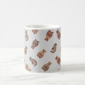Illustrierte Quokkas auf Hellgrau Kaffeetasse (Mittel)