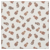 Illustrierte Quokkas auf Weiß Stoff (Muster)