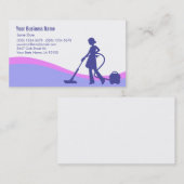 Illustrierte Reinigungs-Geschäfts-Karte Visitenkarte (Vorne/Hinten)