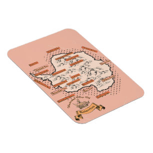 Illustrierte Reisekarte Antarktis Magnet