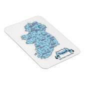 Illustrierte Reisekarte Irlands Magnet (Rechte Seite)