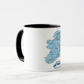 Illustrierte Reisekarte Irlands Tasse (Vorderseite Links)