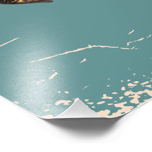 Illustrierte Reisekarte Italiens Fotodruck (Ecke)