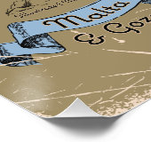 Illustrierte Reisekarte Malta Poster (Ecke)