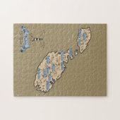 Illustrierte Reisekarte Malta Puzzle (Horizontal)