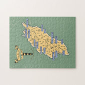 Illustrierte Reisekarte Puzzle (Horizontal)