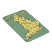 Illustrierte Reisekarte von England Magnet (Rechte Seite)