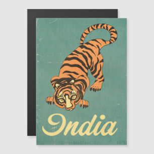 Illustrierte Reisekarte von Indien Magnetkarte