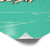 Illustrierte Reisekarte von Irland Poster (Ecke)