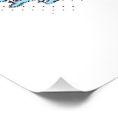 Illustrierte Reisekarte von Schottland (Aquamarine Poster (Ecke)