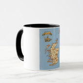 Illustrierte Reisekarte von Schottland Tasse (Vorderseite Links)