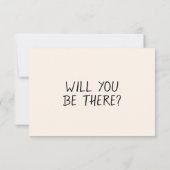 Illustrierte Retro-handgeschriebene Quirky-Hochzei RSVP Karte (Rückseite)