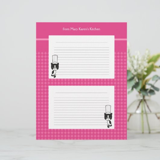 Illustrierte Rezept-Seiten für Bindemittel (Stehend Vorderseite)