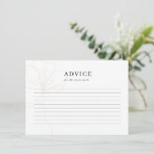 Illustrierte Rose Begleitkarte (Stehend Vorderseite)